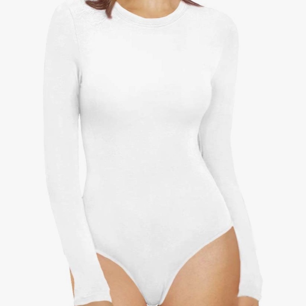 White long sleeve bodysuit